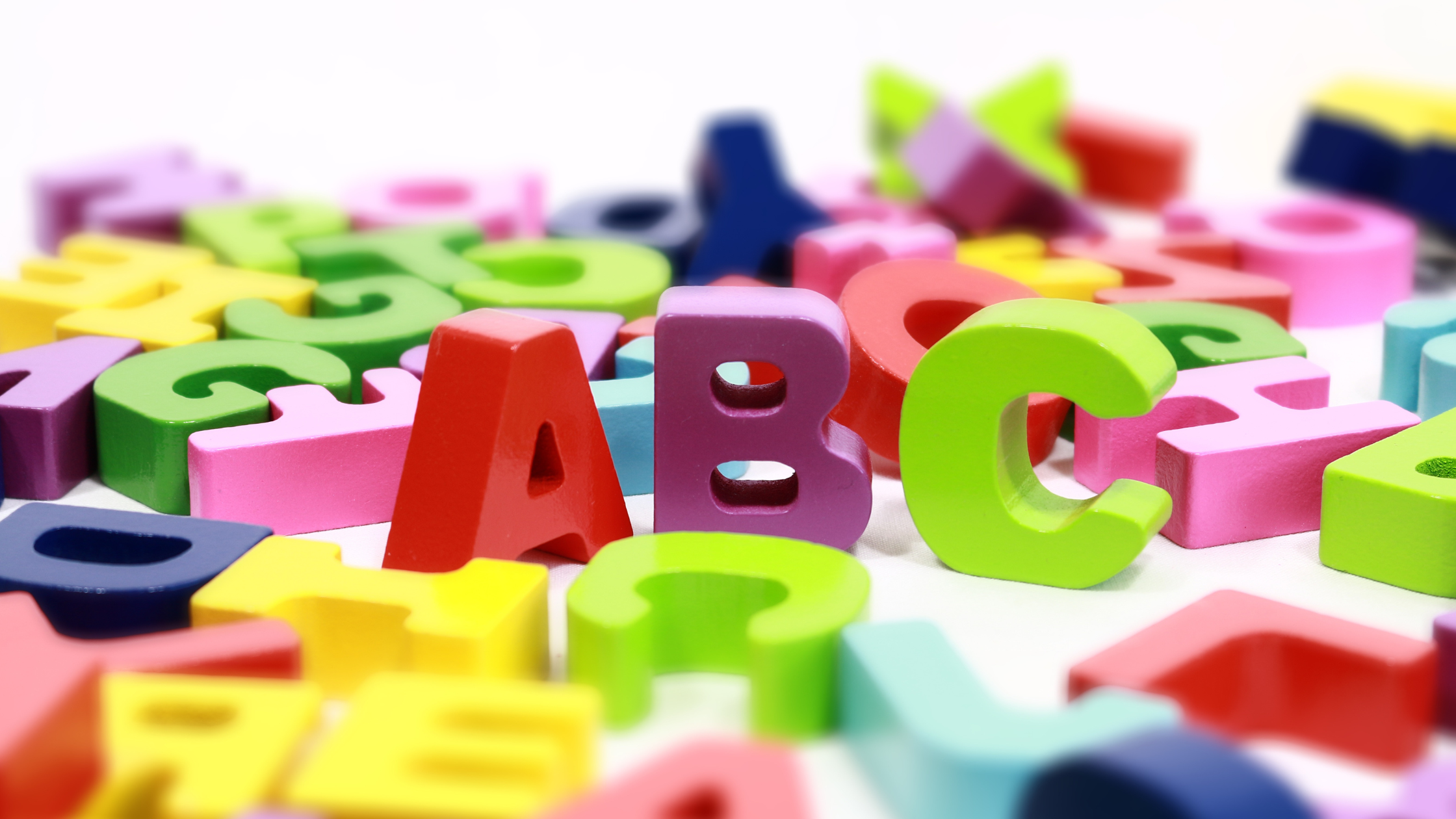 3D alphabet letters